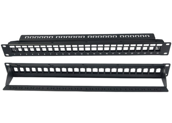 کیفیت  Blank Network Patch Panel Unshielded RJ45 24 Port 1U Patch Panel کارخانه