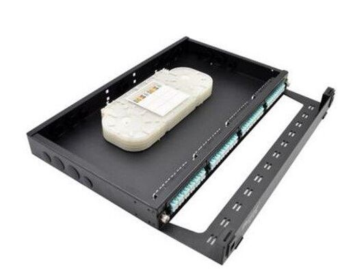 19 اینچ FTTH MPO MTP پچ پنلs LC 1U Fiber پایه کاست Rack Mount