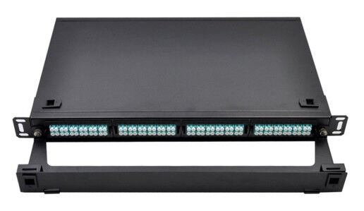 19 اینچ FTTH MPO MTP پچ پنلs LC 1U Fiber پایه کاست Rack Mount