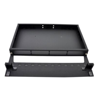 1U MTP پایه کاست 96F MPO To LC پچ پنل Rack Mount Black