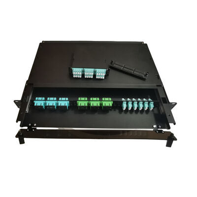 جعبه ختم فیبر فلزی 19 اینچی LC MTP MPO 1U