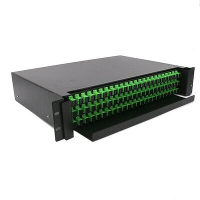 قفسه رک 2U 19 اینچی ODF 72 Core وصله پنل پنل کشویی
