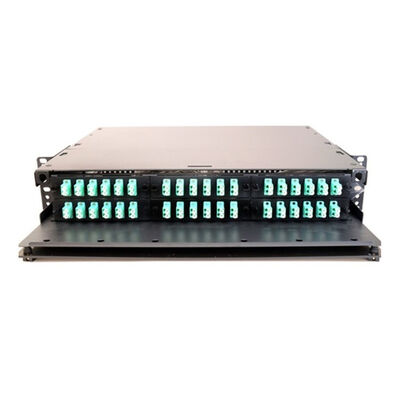 LGX 2U Rack Mount محفظه فیبر 6 آداپتور Panel LC UPC دوبلکس 6 Slots 72F