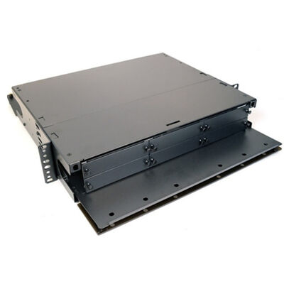 LGX 2U Rack Mount محفظه فیبر 6 آداپتور Panel LC UPC دوبلکس 6 Slots 72F