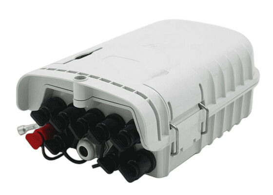محفظه پایانه نوری خاکستری با 8 پورت فیبر ABS PLC IP65
