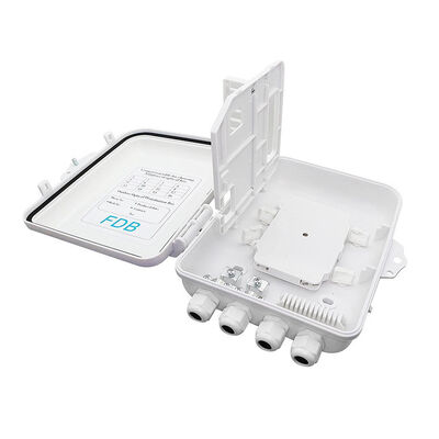 جعبه شکاف فیبر نوری SC 1x8 PLC IP65 دیواری 12 هسته ای