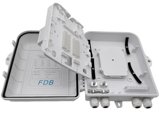 پایه دیواری شکاف کننده فیبر نوری سفید LC 1616 PLC