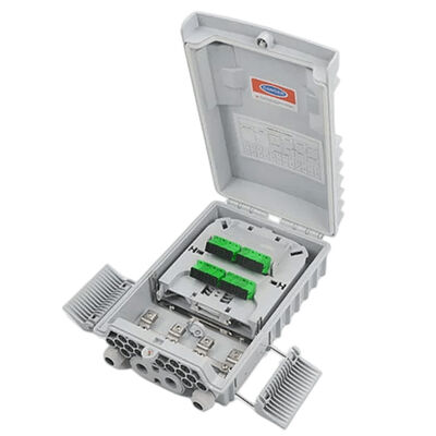 جعبه شکاف فیبر نوری SM / MM خاکستری روشن 1x8 PLC شکاف