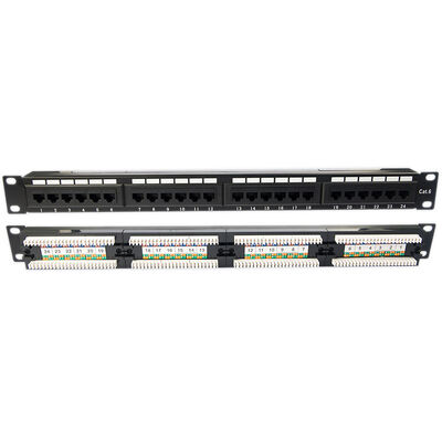 پچ پنل 1U خالی کیستون پچ پنل 24 پورت CAT5E