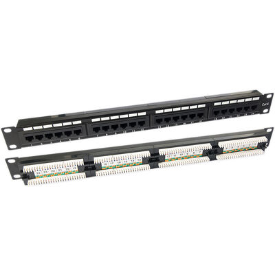 پچ پنل 1U خالی کیستون پچ پنل 24 پورت CAT5E