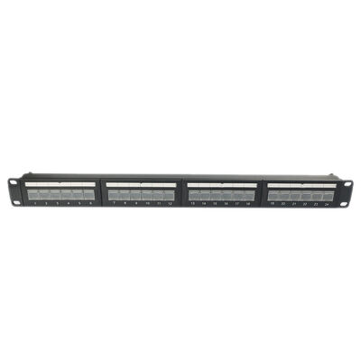 1U 24 Port کیستون پچ پنل کیستون RJ45 DustProof