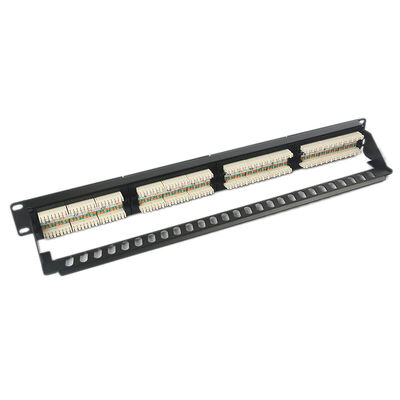 1U 24 Port کیستون پچ پنل کیستون RJ45 DustProof