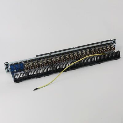 پچ پنل شبکه UTP یکپارچه پچ پنل RJ45 1U 24 پورت
