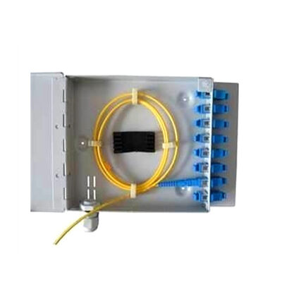 FTTH Mini Wall Mount Fiber Optic Box 8Port SC / LC / ST / FC