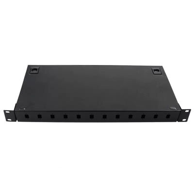قفسه فلزی نصب پچ پنل 12 LC دوبلکس کوپلر FTTH جعبه پایانه