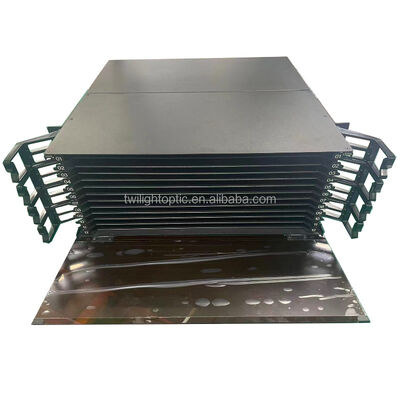 پچ پنل فیبر نوری LC Duplex 430x200x46mm برای کابل کشی شبکه