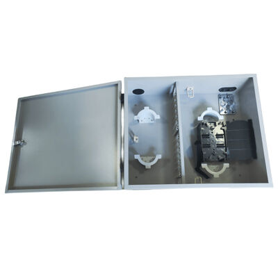 72Port Single Door Wall Mount Fiber Enclosure 72fibers (SC/SX) خاکستری / سفارشی شده