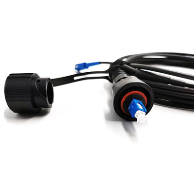 Ip68 FTTA ODVA SC به SC UPC APC 5.0mm درب زره دار ضد آب فیبر پرش پیچ سیم
